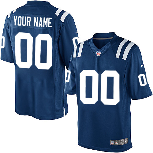 Men's Limited Nike Jersey Royal Blue Home - Customized NFL Indianapolis Colts